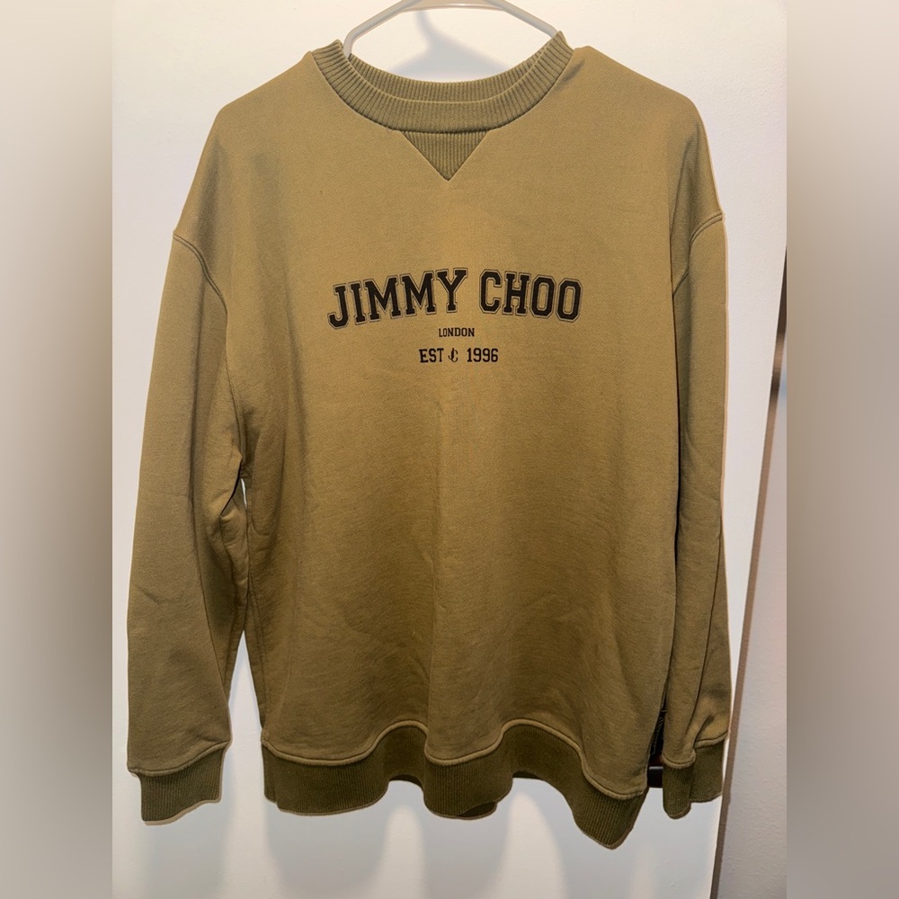 ❌❌SOLD❌❌Jimmy Choo Men's Khaki Crewneck Sweater